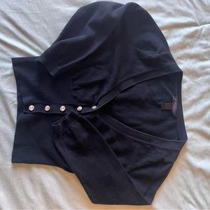 S petite Betsy Johnson Cropped Cardigan